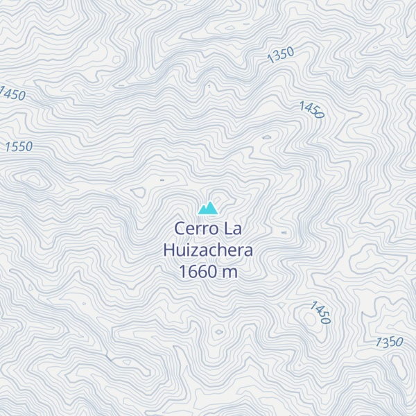 Map of Cerro La Huizachera
