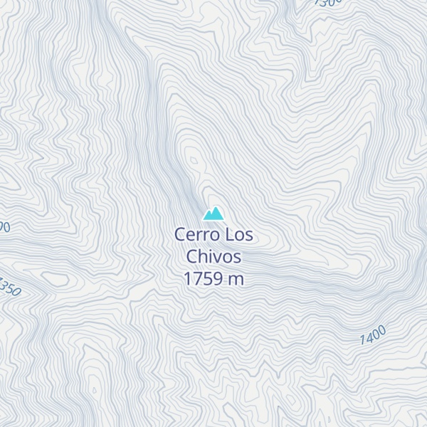 Map of Cerro Los Chivos