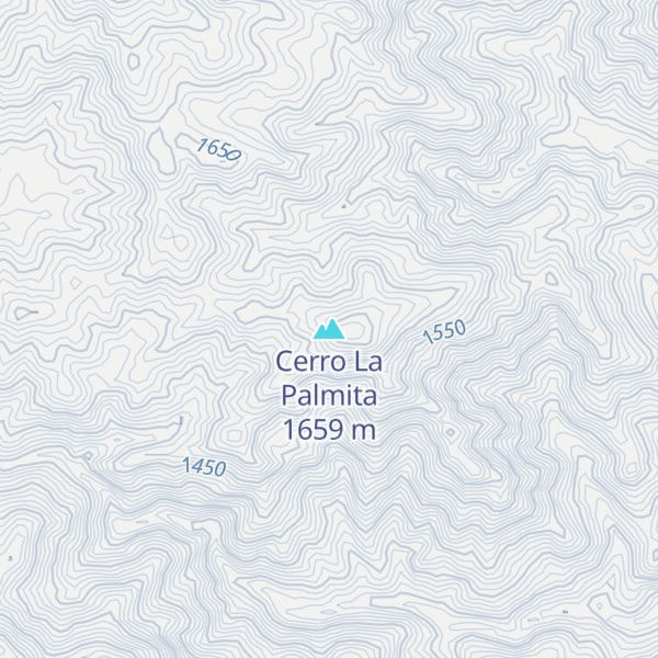 Map of Cerro La Palmita