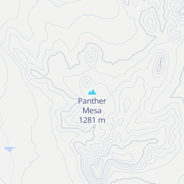Map of Panther Mesa