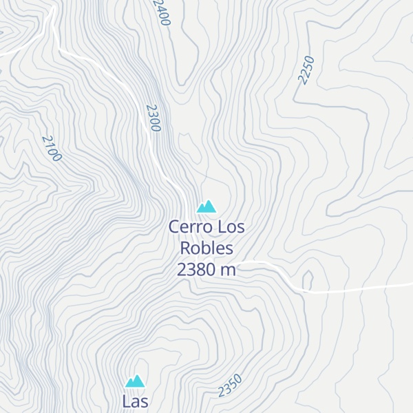 Map of Cerro Los Robles