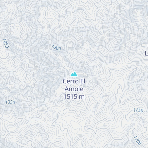 Map of Cerro El Amole