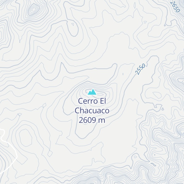 Map of Cerro El Chacuaco