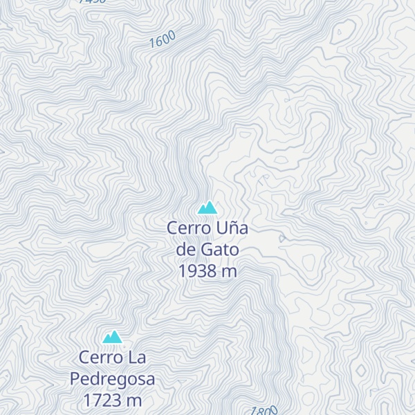 Map of Cerro Uña de Gato