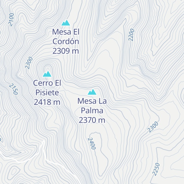 Map of Mesa La Palma