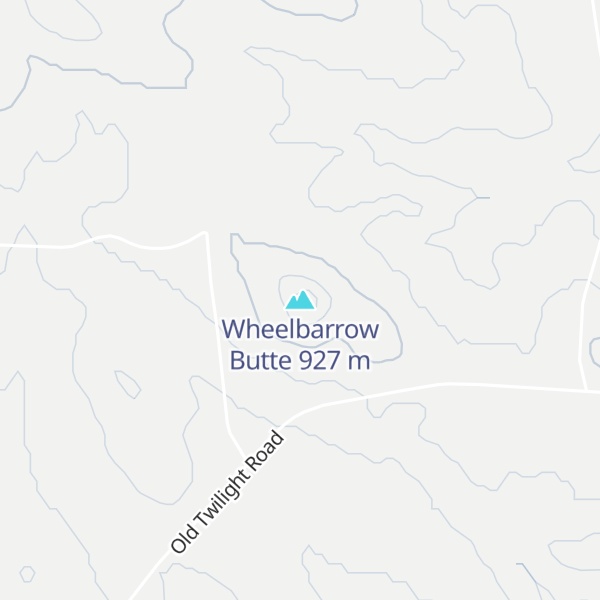 Map of Wheelbarrow Butte