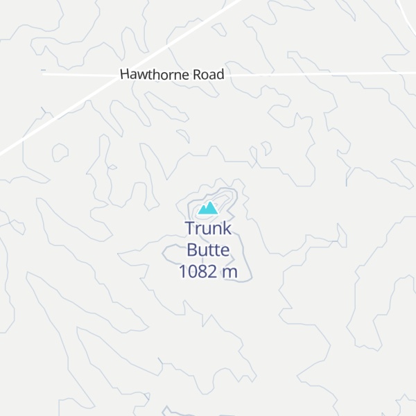 Map of Trunk Butte