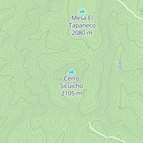Map of Cerro Sicuicho