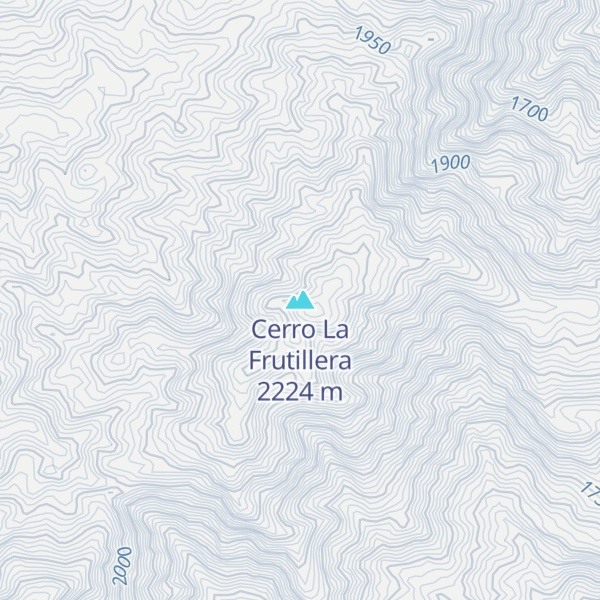Map of Cerro La Frutillera