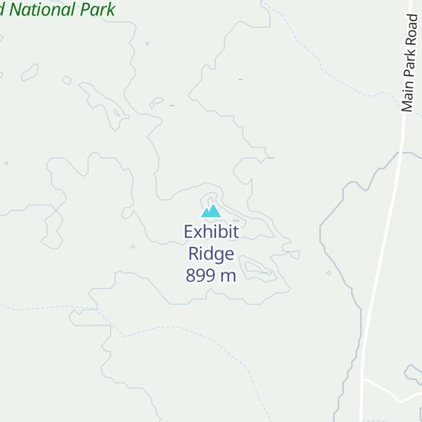 Map of Exhibit Ridge