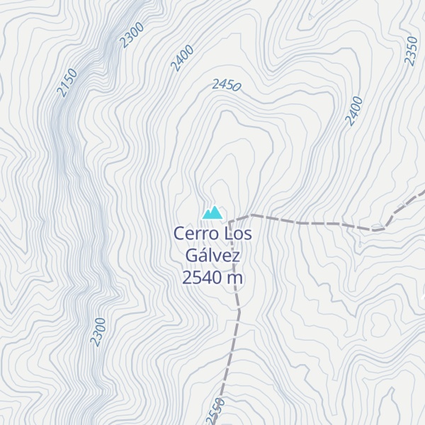 Map of Cerro Los Gálvez