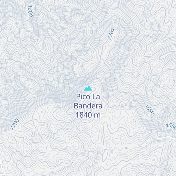 Map of Pico La Bandera