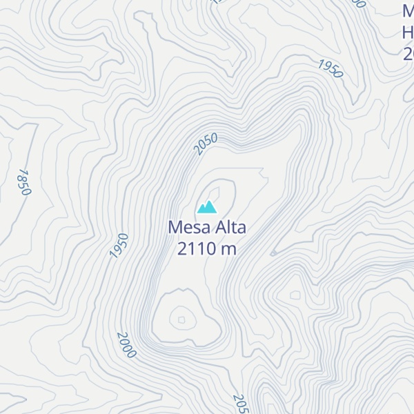 Map of Mesa Alta