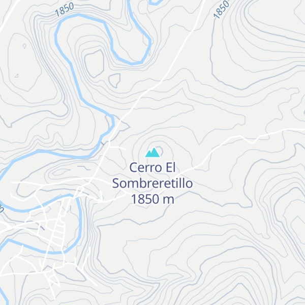 Map of Cerro El Sombreretillo