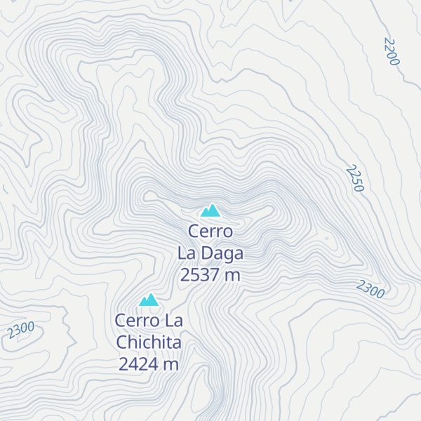 Map of Cerro La Daga