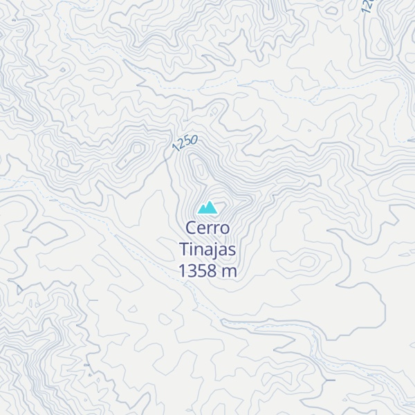 Map of Cerro Tinajas