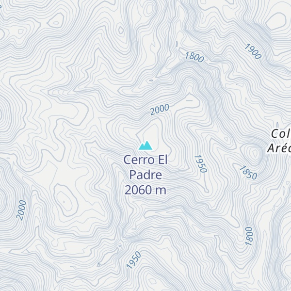Map of Cerro El Padre