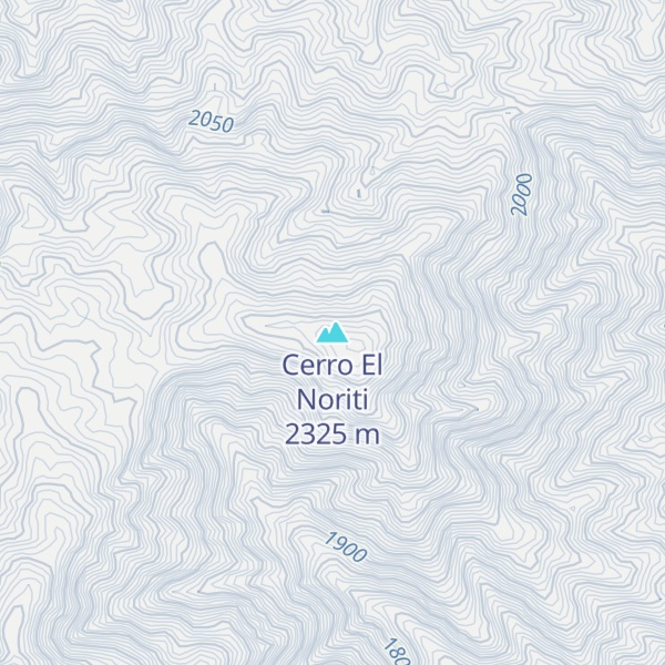 Map of Cerro El Noriti
