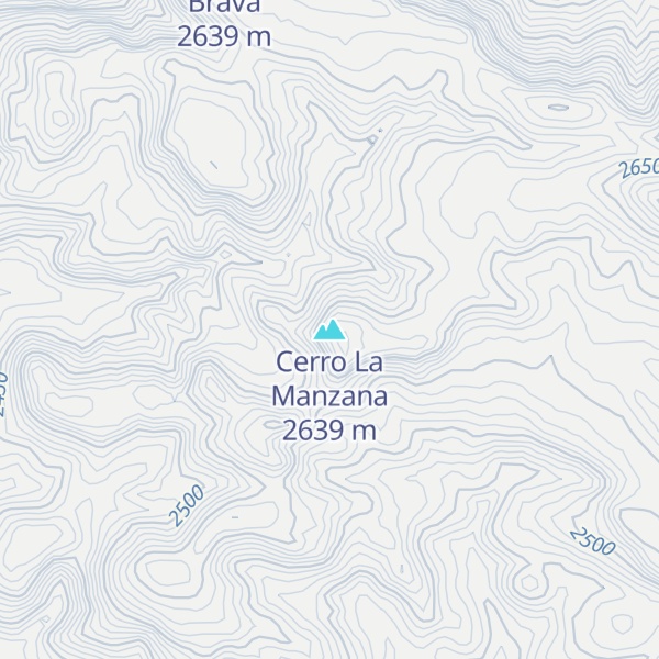Map of Cerro La Manzana