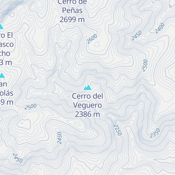 Map of Cerro del Veguero