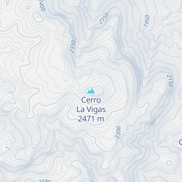 Map of Cerro La Vigas