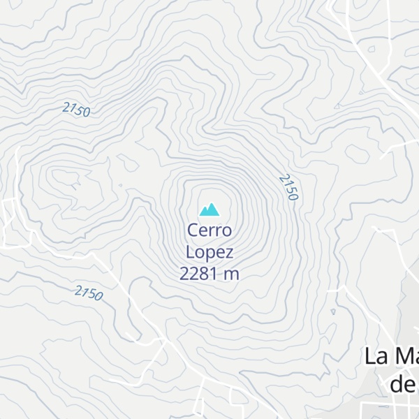 Map of Cerro Lopez