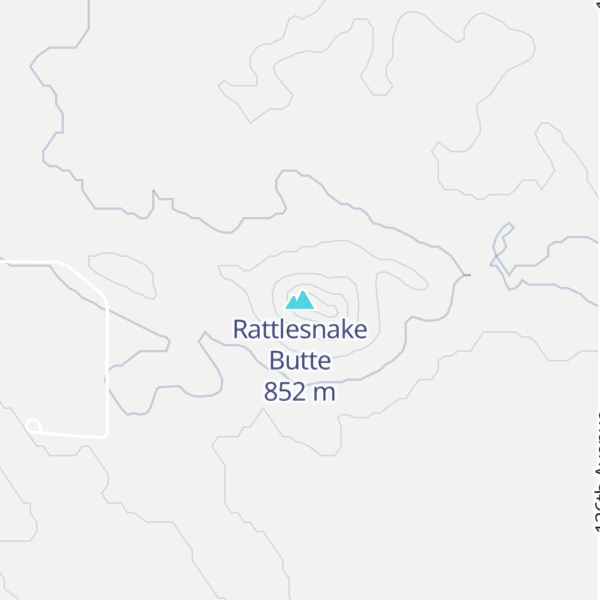 Map of Rattlesnake Butte