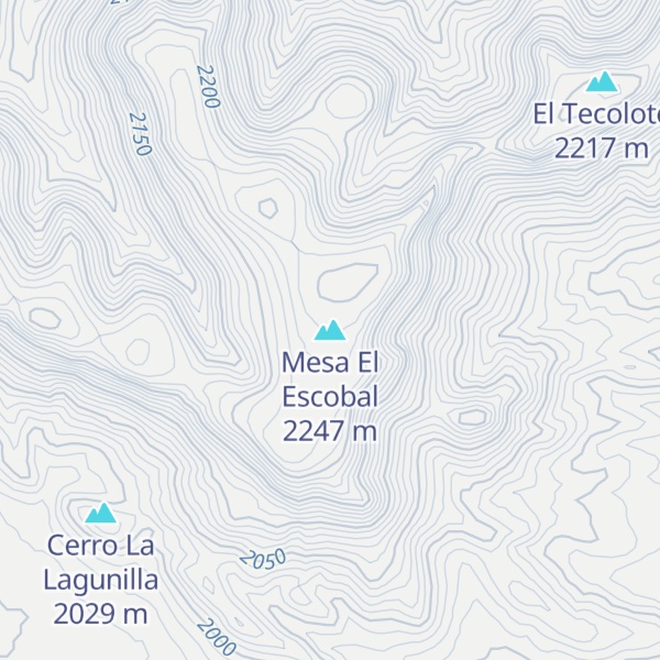 Map of Mesa El Escobal