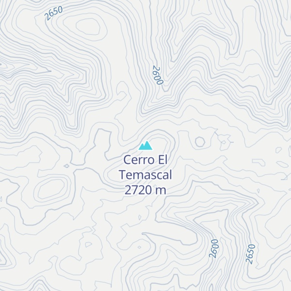 Map of Cerro El Temascal