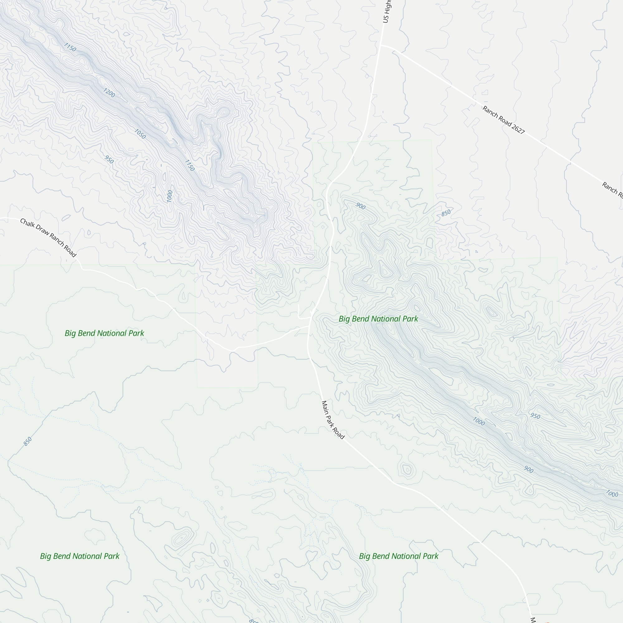 Persimmon Gap Visitor Center map