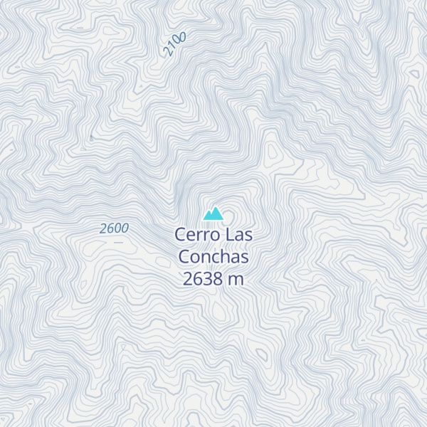 Map of Cerro Las Conchas