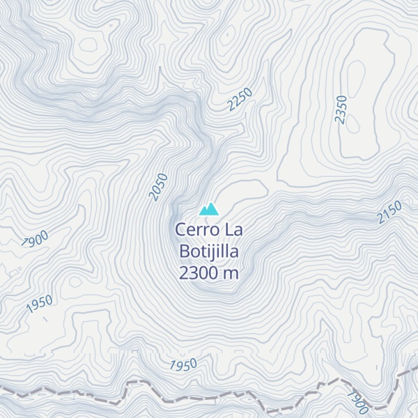 Map of Cerro La Botijilla