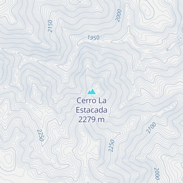 Map of Cerro La Estacada