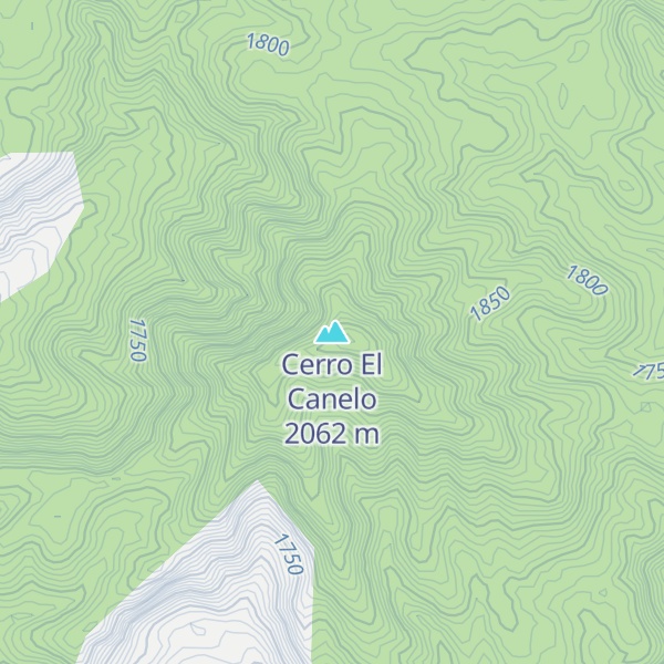 Map of Cerro El Canelo