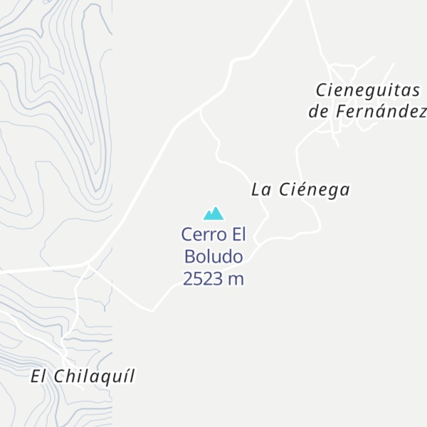 Map of Cerro El Boludo