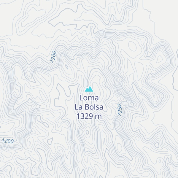 Map of Loma La Bolsa