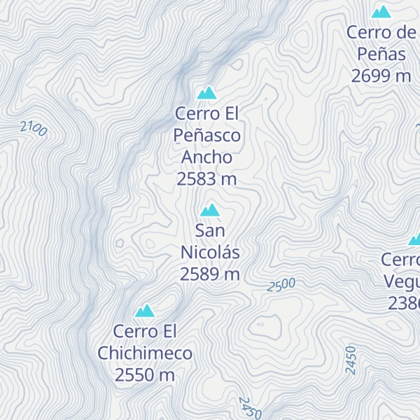 Map of San Nicolás