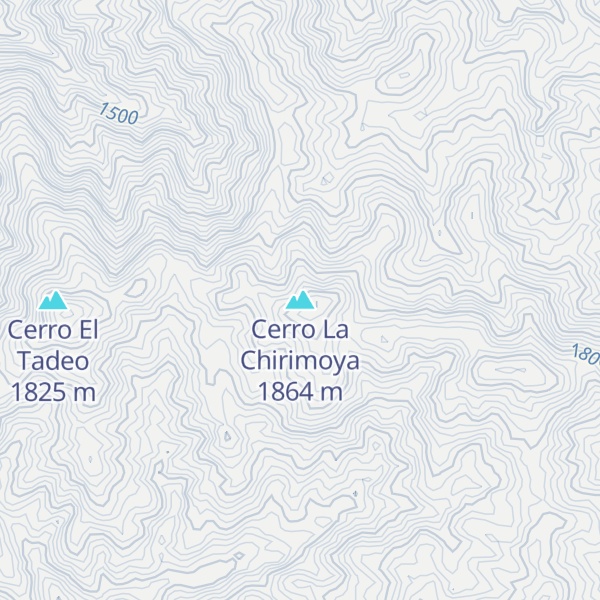 Map of Cerro La Chirimoya