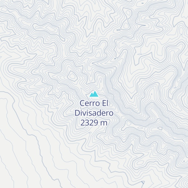 Map of Cerro El Divisadero