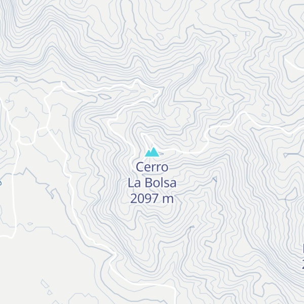Map of Cerro La Bolsa