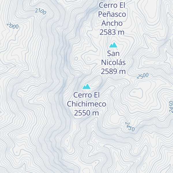 Map of Cerro El Chichimeco