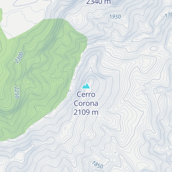 Map of Cerro Corona