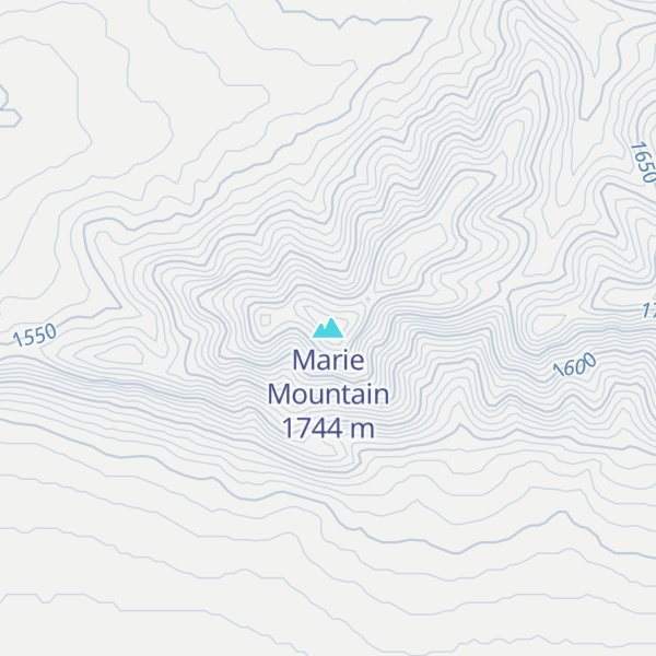 Map of Marie Mountain