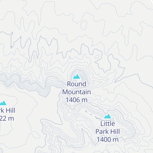 Map of Round Mountain