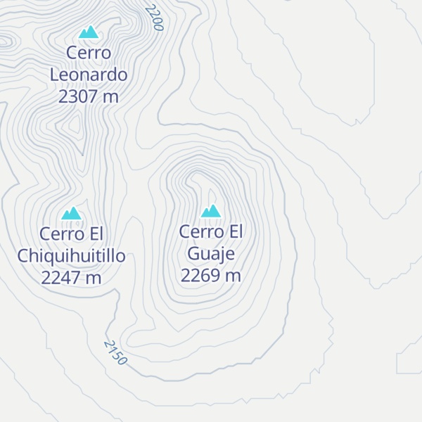 Map of Cerro El Guaje