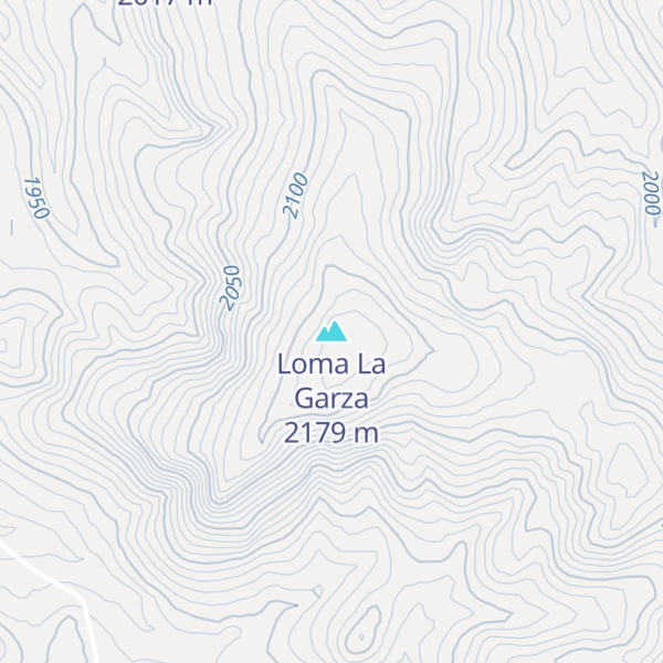Map of Loma La Garza