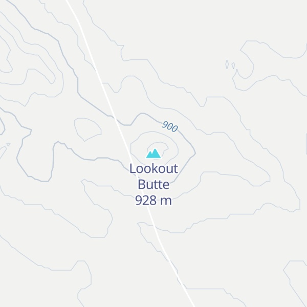 Map of Lookout Butte