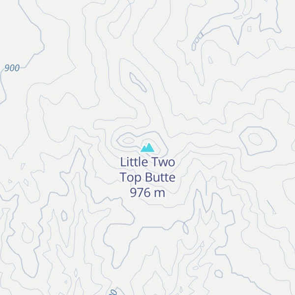 Map of Little Two Top Butte