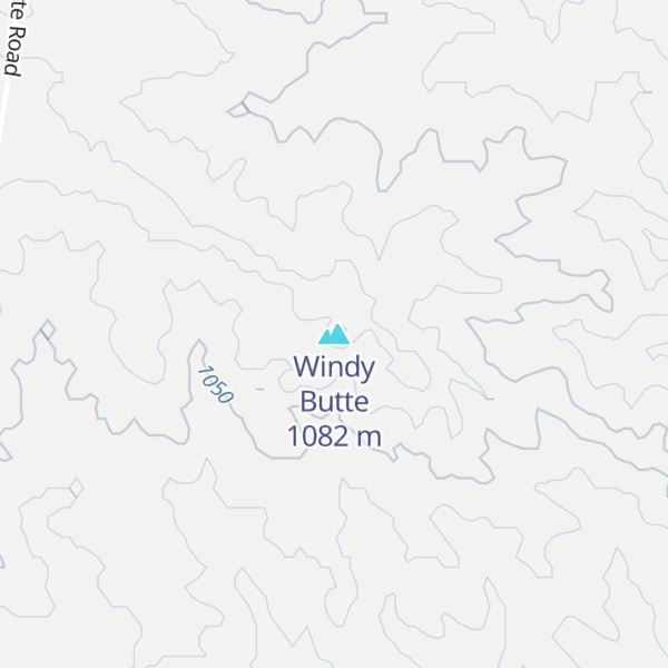 Map of Windy Butte