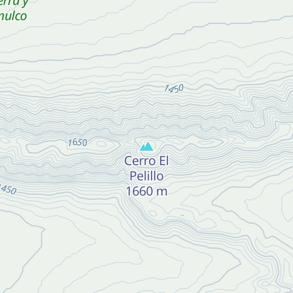 Map of Cerro El Pelillo